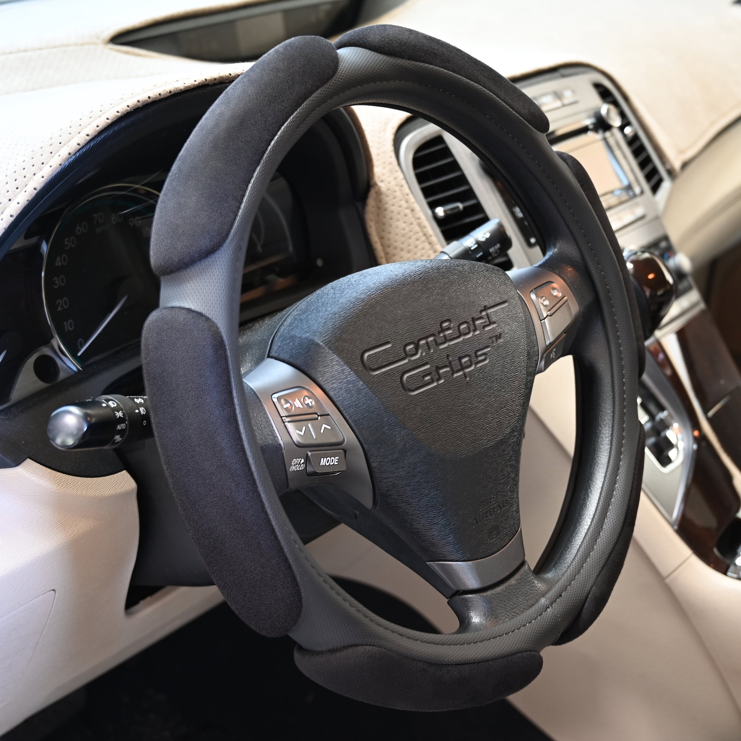 Comfort Grips Steering Wheel Cover - Multi Grip Small (13.5 - 14.4) Black