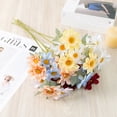 thumbnail image 3 of OUSITAID 1Pc Fake Flower Handmade 6 Heads Portable DIY Decoration Simulation Chrysanthemum for Party, 3 of 9