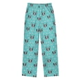 thumbnail image 2 of Wobogo Black Bulldog Long Pajama Pants Bottoms Soft Sleepwear with Pockets, 2 of 9
