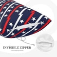 thumbnail image 5 of Bixox Patriotic Star Pattern Printed Pillow Protector,Super Soft Ideal for Home,Guests,Rentals - 20"x30", 5 of 8