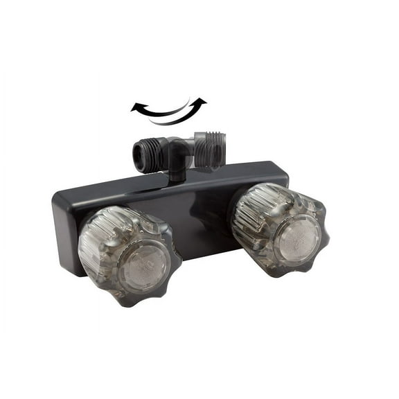 Dura Faucet RV Shower Faucet for Exterior Shower Boxes - Black