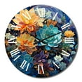 thumbnail image 2 of Designart "Green Blue Succulent Charm I" Floral Oversized Wall Clock, 2 of 5