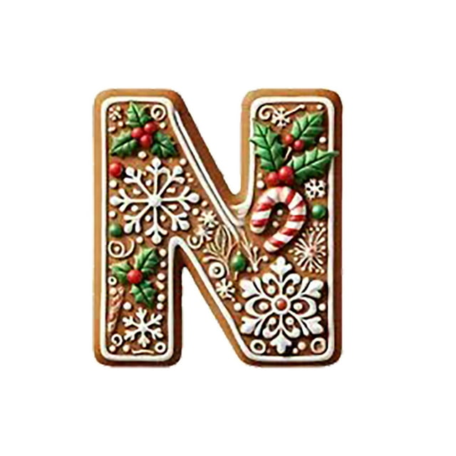 Decoraciones Del Árbol de Navidad Decoración Del Árbol de Navidad de 26 Letras Decoración Del Árbol de Navidad Colgante Decoración Del Árbol de Navidad Personalizada