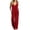 Red, variant on ASDFVBKG Women Dressy Summer Casual Jumpsuit Sleeveless V Neck Wide Leg Pants Rompers Fashion Elegant One Piece Outfit Blue XL