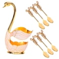 thumbnail image 3 of Swan Tableware Sets With Holder For Coffee Fruit Dessert Exquisite Decoration, 3 of 8