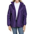 thumbnail image 5 of totes Womens Rain Jacket with Hood Rain Coat for Women Waterproof Womens Coats, Plum, Large, 5 of 7