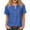 Blue -AD06, variant on Nestiefly Linen Shirts for Women Fashion Button Henley Neck Short Sleeve Shirts Dressy Workout Basic Tees Loose Vacation Clothing Light Gray M