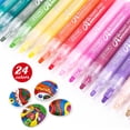 thumbnail image 6 of ZEYAR Acrylic Paint Marker Pen for Rock painting, 24 colors, Water based Medium Point, AP Certified, Odorless, Acid Free, Non-Toxic and Safe to Use, 6 of 9