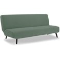 thumbnail image 1 of Armless Sofa Slipcover, Soft Fabric Non-Slip Elastic Slipcover (Cyan), 1 of 4