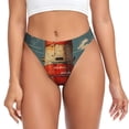 thumbnail image 1 of Balery Rusty Rocket Launch Tangas de Algodón para Mujer con Estampado – Ropa Interior Sexy, Transpirable, G-string-4X-Large, 1 of 6