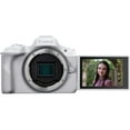 thumbnail image 3 of Canon EOS R50 Mirrorless APS-C Interchangeable Lens Camera Body White 5812C002 Bundle with Deco Gear Photography Bag + 2 x Battery + 2 x 64GB Memory Cards + Accessories Kit, 3 of 11