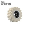 thumbnail image 1 of 1Pc Twill Rubber Pressure Roller Wheels For Edge Banding Machine 65*D12/D8*H28, 1 of 7