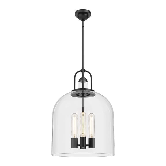 PD461104MB-Alora Lighting-Lancaster - 4 Light Pendant-22.63 Inches Tall and 16 Inches Wide-Matte Black Finish