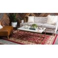 thumbnail image 4 of Unique Loom Kashan Traditional Floral Area Rug, 2 Feet 2 Inch x 3 Feet, Burgundy/Ivory, 4 of 10