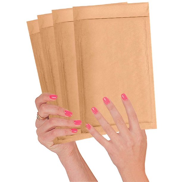 25 Pack Kraft padded envelopes 5x9 Natural Kraft Bubble Mailers 5 x 9