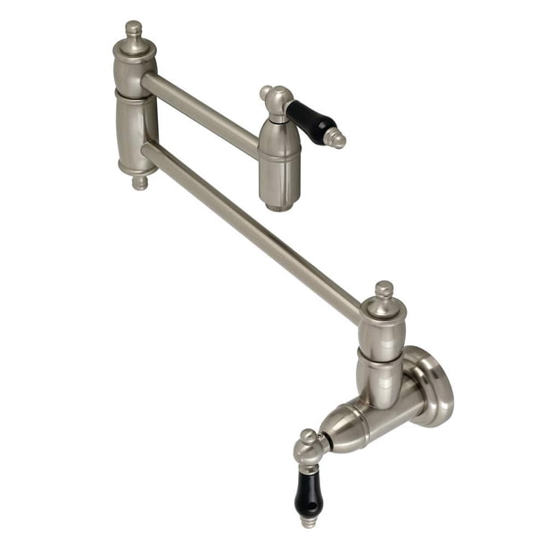 Kingston Brass Ks3108Pkl Duchess - Relleno De Ollas Para Montaje En Pared, Níquel Cepillado