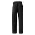 thumbnail image 5 of zuwimk Men'S Pants Relaxed Fit,Men's Stretch Corduroy Expandable Waist Classic Fit Flat Front Pant Black,5XL, 5 of 5