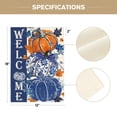 thumbnail image 5 of Sm:)e Maple Leaves Welcome Pumpkin Fall Garden Flag 12 x 18 Inch, Double-Sided Printing, Seasonal Farmhouse Yard Outdoor Decor, 5 of 8