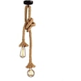 thumbnail image 1 of Hanging Light Fixture Luster Rope Hemp Industrial Ceiling Light for Home Living Room Balcony Restaurant (120CM), 1 of 7
