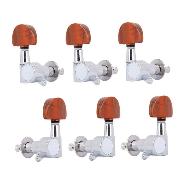 Esquirla 6 Pièces 3L3R Guitare Acoustique Chevilles Tuning pour Accessoire de Guitare Électrique Folk Rouge