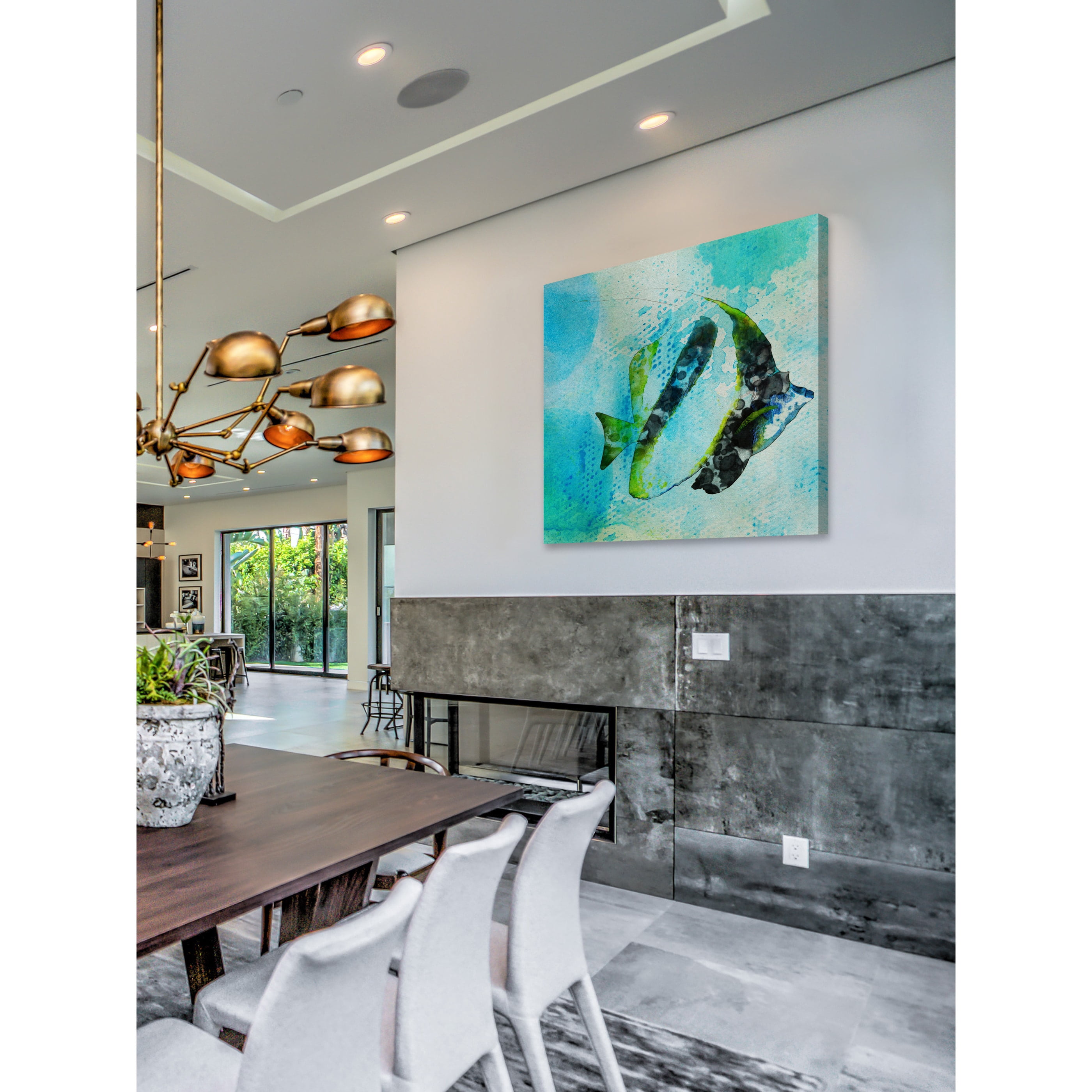 Moorish Idol Painting Print on Wrapped Canvas