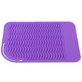 thumbnail image 3 of Almohadilla aislante térmica resistente al calor, plegable, para rizador de pelo eléctrico (morado), 3 of 9