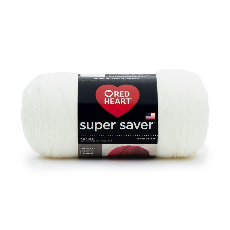 Red Heart® Super Saver® Yarn - Soft White, 364 yd / 7 oz - Dillons Food  Stores