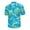 Green, variant on Aqestyerly tops for Men Men'S Hawaiian Print Lapel Short Sleeve Shirt
