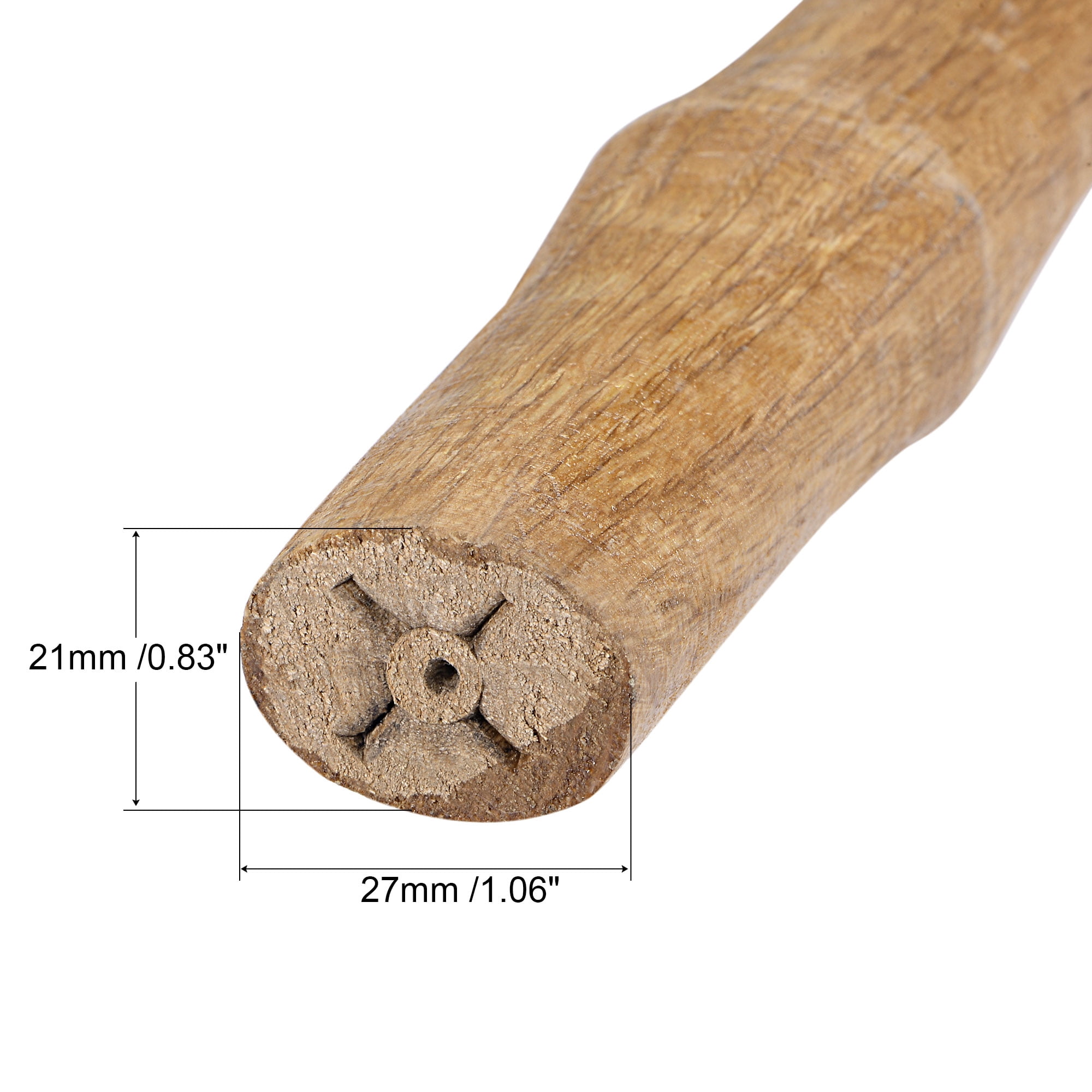 Unique Bargains Durable Wooden Hammer Handle Brown 16"
