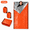 Orange, variant on KOYMISKU Emergency Sleeping Bag, 2 Pack Thermal Survival Bivy Sack with Whistle Buckle, Waterproof Windproof Portable Emergency Blanket for Camping Hiking Backpacking