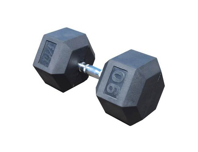 90 lb Rubber Coated Dumbbell Pair Body-Solid SDR90 