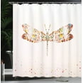 thumbnail image 4 of Ambesonne Animal Shower Curtain, Majestic Dragonfly Art, 69"Wx70"L, Multicolor, 4 of 5