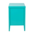 thumbnail image 2 of Webb 3-Drawer Wooden Nightstand by East at Main - Turquoise Solid Wood Accent Table / End Table with Black Accents (19x15x23), 2 of 7