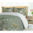 thumbnail image 3 of Ambesonne Sage Duvet Cover Set, Awakening of Nature's Spring, Twin, Pale Reseda Green Amber, 3 of 4