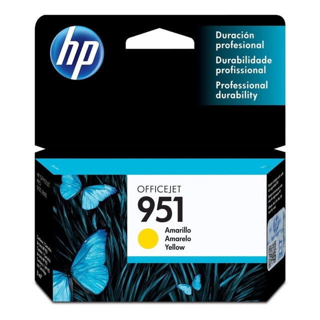 Cartucho de tinta HP 951 Amarillo Original CN052AL Para HP Officejet Pro 8600 8600 Plus 8610 8620 276dw 8100 251dw
