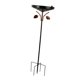 thumbnail image 5 of Baño de pájaros de hierro para decoración de jardín al libre, decoración de patio, versátil y moderno con comedero para pájaros con estaca para, 5 of 8
