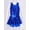 Royal Blue, variant on renvena Kids Girls Dancer X-Back Sequined Hip-hop Jazz Tap Dance Skirted Leotard Dress