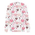 thumbnail image 4 of Chandails à Capuchon de Mode pour Femmes 2023 Col Rond Imprimé Manches Longues Hauts Imprimés Blouse Régulière 50 % de Rabais Liquidation Costumes Halloween/noël, 4 of 4