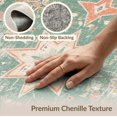 thumbnail image 6 of ODIKA 8'x10' Washable Area Rug Accessories Vintage Farmhouse Distressed Border Vanity Decorations for Dining Room, Large Office, Lounge, Non-Slip Chair-Friendly Mat, 6 of 7