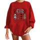 thumbnail image 4 of Tops Navideños Para Mujer Blusas de Manga Larga Moda Casual Árbol de Navidad Estampado Cuello Redondo Camiseta Suelta Suéter de Otoño Sudaderas Sin Capucha Odeerbi  ODB192820, 4 of 5
