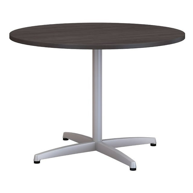 Bush Meubles d'Affaires 42" Table de Conférence Base Ronde en Métal Gris Tempête