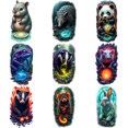 thumbnail image 4 of 3 Realistic Temporary Tattoos Waterproof Long Lasting Body Stickers Land Animals Rabbit Mouse Marmot Adult Men Women Tattoo Stickers Arm Forearm Thigh Back, 4 of 5