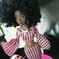 WANGJIAOID Baby Movable Joint African Doll Toy Black Doll Toy Activity
