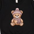 thumbnail image 3 of Inktastic Cute Teddy Bear Winter Scarf Hat Toddler Sweatshirt, 3 of 4