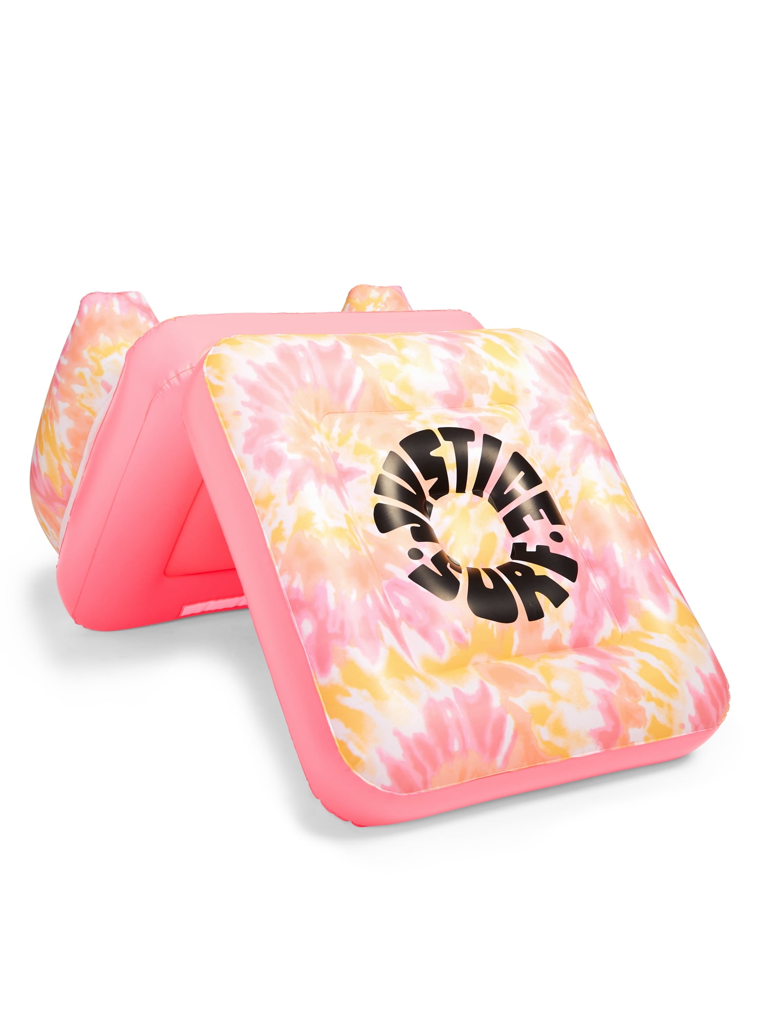 Justice 2-in-1 Foldable Inflatable Pool  Float, Age  6+, for Adults, Multicolor,  Unisex