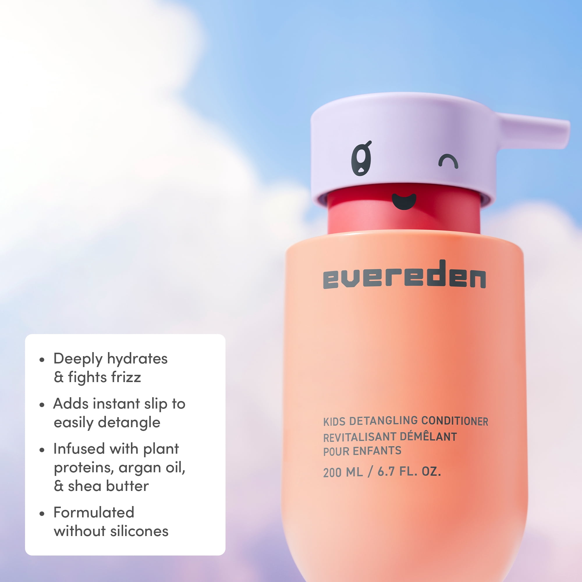 Evereden Kids Conditioner Detangler, 6.8 fl oz