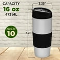 thumbnail image 5 of Color Grip Tumblers 16 oz. Set of 10, Bulk Pack - Perfect for Smoothies, Iced Coffee, Soda, Other Hot & Cold Beverages - Black, 5 of 5