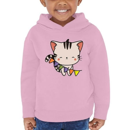 

Cute Kittyboo W Colorful Flags Hoodie Toddler -Image by Shutterstock 4 Toddler