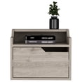 thumbnail image 2 of Gray Nightstand, Floating With Copious Storage Capacity Modern Unlimited Drawer, 2 of 4