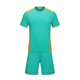 thumbnail image 2 of Conjuntos de blusas y camisas de manga corta con cuello en V. Conjunto de traje de fútbol de color sólido para niños para juegos deportivos universitarios, partidos de rendimiento, uniformes de entren, 2 of 5